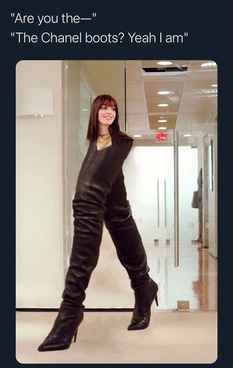 are those the chanel boots meme|wearing the ch meme.